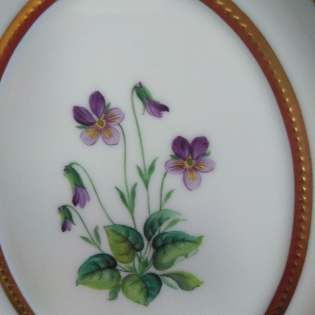 アウガルテン メドウフラワーズ（6314V）飾り皿 すみれ